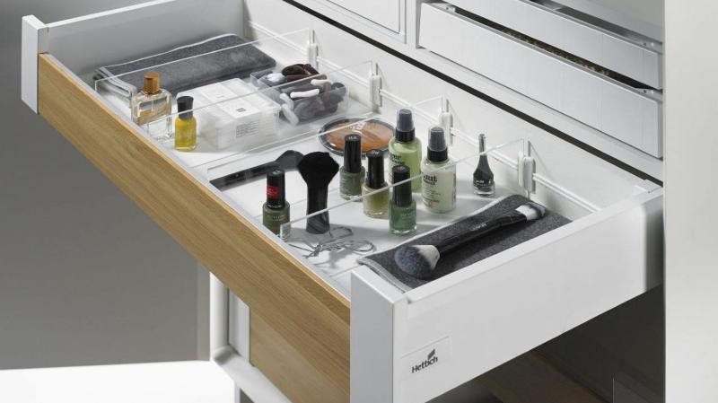 Организация пространства ящиков в мебели