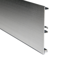 Цоколь алюмінієвий Scilm H=150 мм, L=4100 мм, нержавіюча сталь