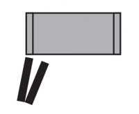 Комплект WingLine L для лівої двері, стулки 450-600 мм, з функцією самозачинення, в сірому кольорі (19877)