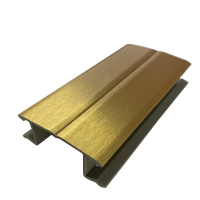 Кут регульований для цоколя ПВХ Scilm, H=150 мм, золото браш