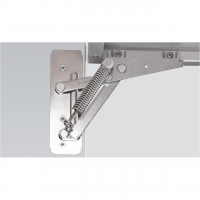 Підйомний механізм для відкидних стулок Lift Junior 90° 4,6кг, правий, з регулюванням, для вузького рамкового профілю (1067628)