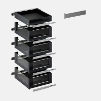 AvanTech YOU Inlay Light Tower, ширина 400 мм, з LED освітленням, Quadro YOU Silent System, антрацит (9344417) Hettich