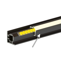 Розсіювач для кутового профілю, 2-сторонній, пластик, 3000 мм, напівпрозорий (9303925) Hettich