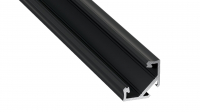 Профиль угловой для ленты LED, длина L=4150 мм, черный