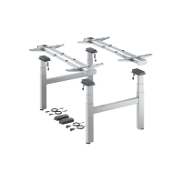 Комплект стола Steelforce Pro 670 SLS Bench, с электрорегулировкой высоты, серебро (9311397) Hettich