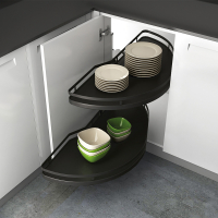 Кутовий механізм Salso 400 з Silent System, ширина фасаду 400 мм, правий, антрацит (22175) Hettich