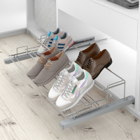 Висувна рама для взуттєвої полиці, регульована ширина 640 - 1000, хромована / срібна (9352743) Hettich