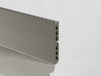 Цоколь пластиковий Scilm H=100 мм, L=3000 мм, нержавіюча сталь