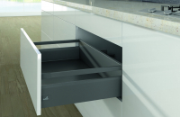 Ящик ArciTech NL650 H186/126 с 1 релингом, с Silent System, антрацит (18701)