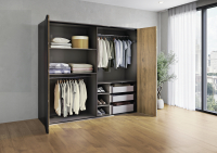 Комплект WingLine L v2.0 Pull to Move Silent для левой и правой двери, с нижним профилем, 4 створки, в сером цвете (16157)