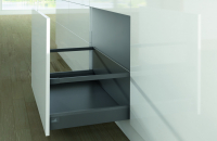 Комплект шухляди ArciTech H=282мм L=550мм, з 1 релінгом, боковина 94 мм, з дотягувачем, антрацит (15364)