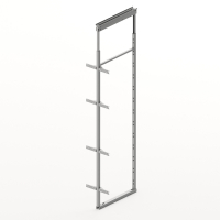 Центральна стійка Olona, 400 мм, висота шафи 1900 - 2250, срібний (9380997) Hettich