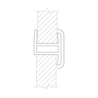 З'єднання цоколю ПВХ Scilm, Н=100 мм, чорний матовий