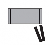 Комплект WingLine L для правої двері, стулки 450-600 мм, з функцією самозачинення, в сірому кольорі (15785)