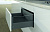 Комплект шухляди ArciTech H=250мм L=500мм, з DesignSide скло, боковина 126 мм, з дотягувачем, антрацит (16367)