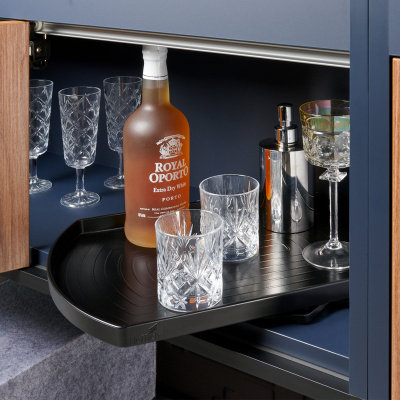 Полиця ComfortSpin, пластик, матовий антрацит, 360° (9325329)