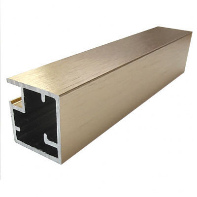 Профиль рамочный Е-1 L=5,5 м, латунь фактура, Elite