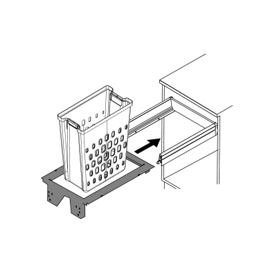 Висувні кошики для білизни, секція 450 мм, InnoTech Atira (9233565)