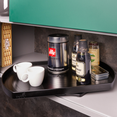 Полиця ComfortSpin, пластик, матовий антрацит, 360° (9325329)