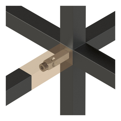 Сполучний вузол Universal, Cadro, чорний матовий (9303954) Hettich