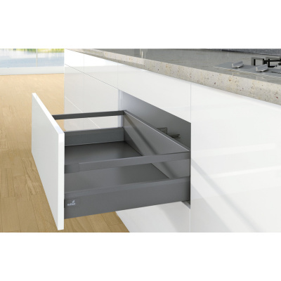 Поздовжній релінг ArciTech 550 мм, антрацит, лівий (9122015)