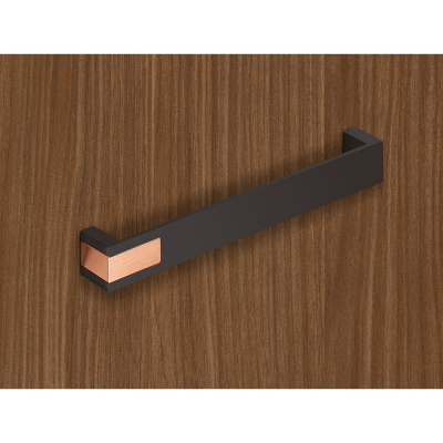 Ручка Intra 192 мм, L204 мм, чорний матовий/мідь (9264088)