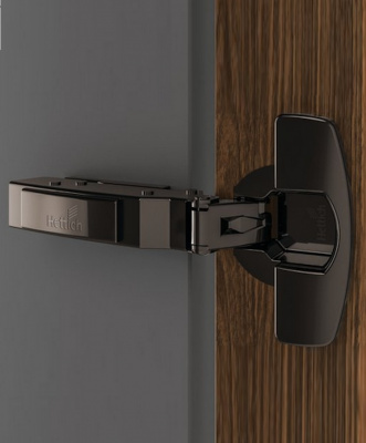 Завіса Sensys 8646i чорний обсидіан, з дотягувачем, відкр. 110° (товщина двері 10–19 мм), напівнакладна (9091762)