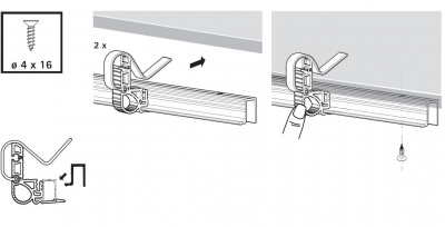 Комплект профілю WingLine L, без напрямного профілю, L2400 мм, алюміній (9279124) Hettich