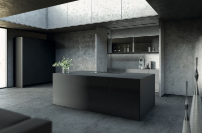 Комплект Kitchen WingLine 230 Pull to move Silent для лівої та правої двері, 4 створки, в чорному кольорі (11283) Hettich