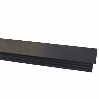 Врезной профиль-ручка PR-6, 18 мм, L=5 м, черная фактура, Elite