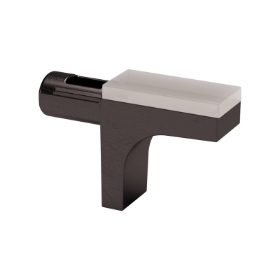 Полкодержатель K-Line д/стекла d=5мм, черный никель (10208030YQ)