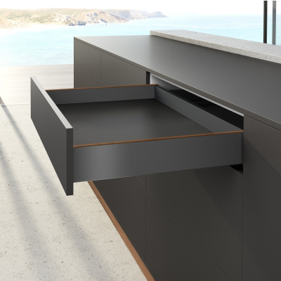 Комплект ящика AvanTech YOU, высота 101 мм, NL 500 мм, Actro YOU Silent System, антрацит (17532) Hettich
