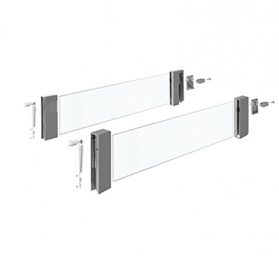 Комплект надставок на боковину DesignSide зі скла для InnoTech Atira, H176, NL350, антрацит (9194834)