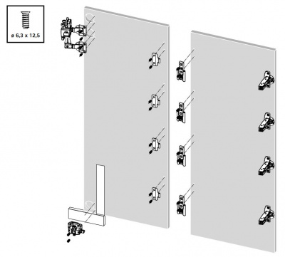 Завіса середня основна, частина 1, для WingLine L, чорна (9276765)
