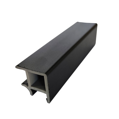 Кут універсальний для цоколя ПВХ Scilm, 90°, H=120 мм, чорний матовий