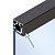 Декоративная заглушка для углового профиля Cadro для стекла, 1-сторонняя, 3000 мм, черный матовый (9303916) Hettich