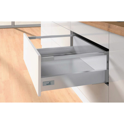 Ящик Atira Compact п/в Серый L470 B176, с 1 релингом, с доводчиком /EB=12,5 мм (19026)