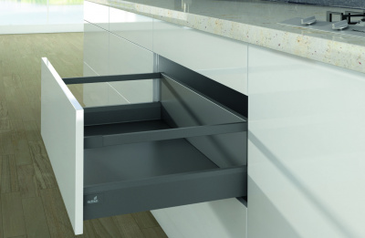 Ящик ArciTech NL650 H218/ 94 с 1 релингом, с Silent System, антрацит (20004)