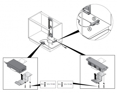 Комплект Easys на 1 модуль (3 шухляди) Hettich (11311)