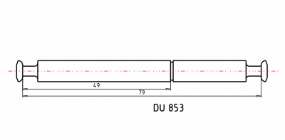Дюбель двойной под Rastex DU 853, 19 мм, длина 49/79 мм (1079580)