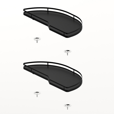 Комплект полиць Salso 400, ширина 450 мм, правий, антрацит (9381088) Hettich