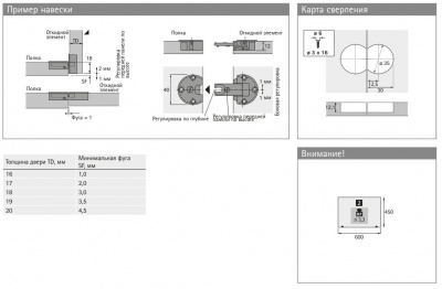 Завіса Markant 11 для відкидних елементів, нікельована сталь (40242)