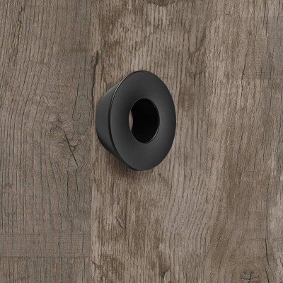 Ручка Olivia 32 мм, ø 57 мм, чорний матовий (9266416)