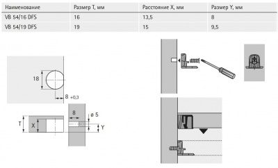 Полкодержатель VB 54/23 (1049585)