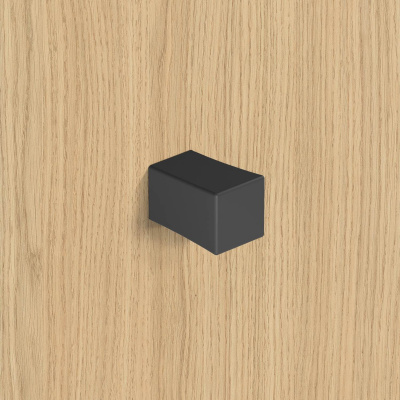 Ручка Cadria, 18х18 мм, H27 мм, матовий чорний (9303938)