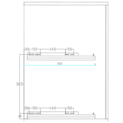 Карго FBM 2-уровневый, корпус 150 мм, правое, хром, направляющие Hettich, Made in Italy