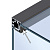 Декоративная заглушка для углового профиля Cadro для стекла, 2-сторонняя, 3000 мм, черный матовый (9303918) Hettich