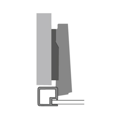 Петля Intermat 9936 для дверей с алюминиевым профилем, накладная (9155233) Hettich