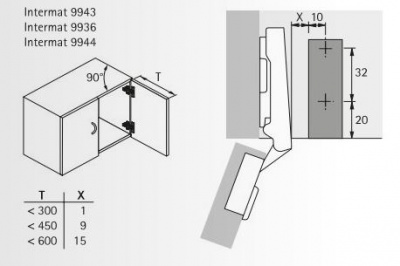 Доводчик Silent System для Intermat 9943/9936/9944, под прикручивание (60579)