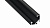 Профіль д/стрічки LED кутовий (L=4150 мм), чорний